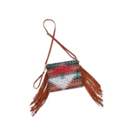 Fringe crossbody bag, brown, last call