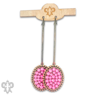 Neon Austrian crystal oval earring