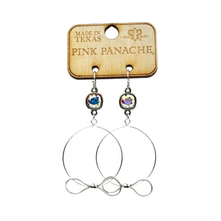 Crystal bow earring, Austrian crystal