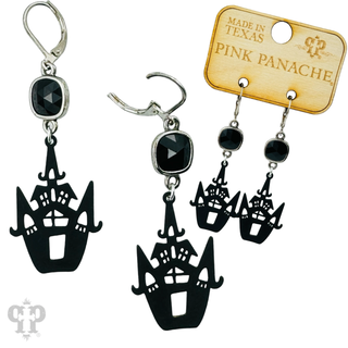 Haunted castle earring with Austrian crystal