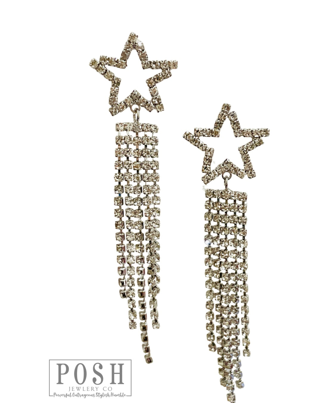 Rhinestone star post earring