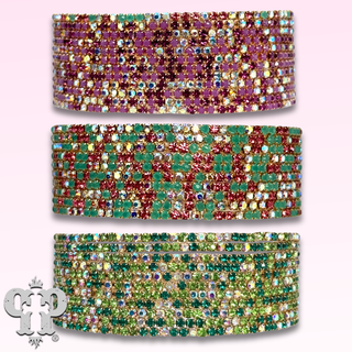 Eleven strand mixed rhinestone bracelet - LC
