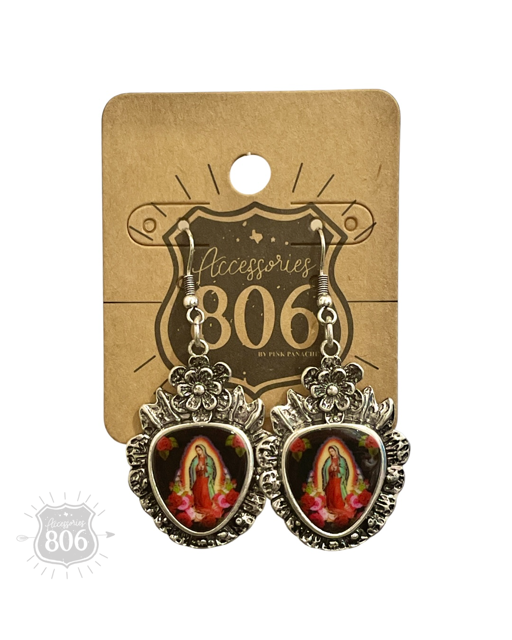 Our Lady of Guadalupe earring