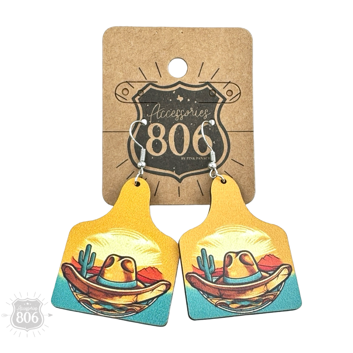 Western scene earring