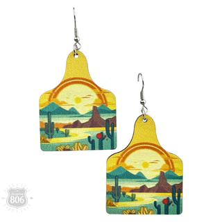 Western scene earring