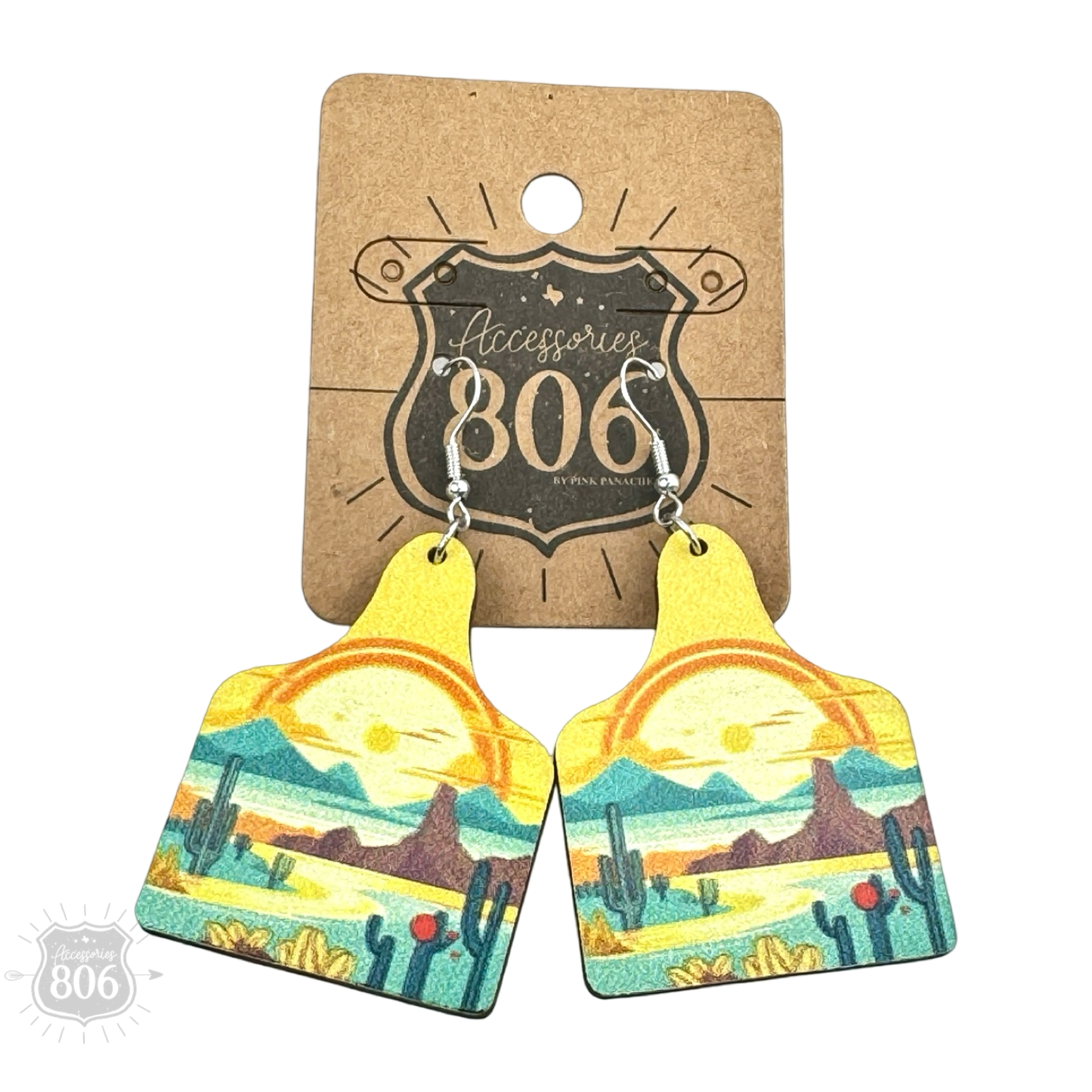 Western scene earring