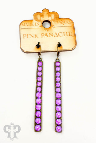 Neon purple on bronze