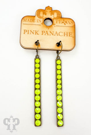 Neon yellow on bronze