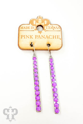 Neon purple on silver