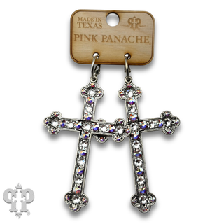 Cross earrings with crystals from Swarovski®