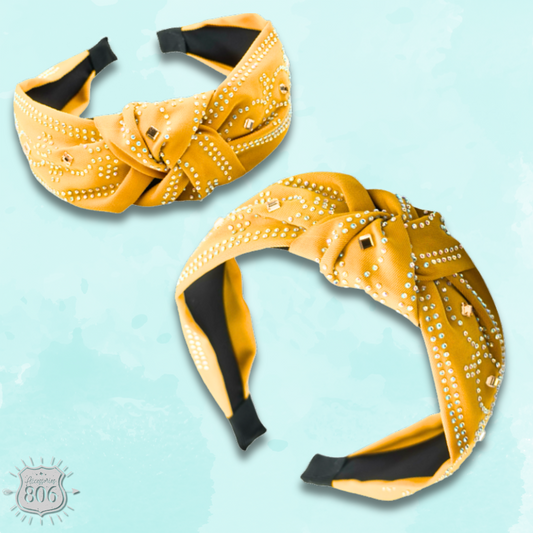Western boot stitch headband