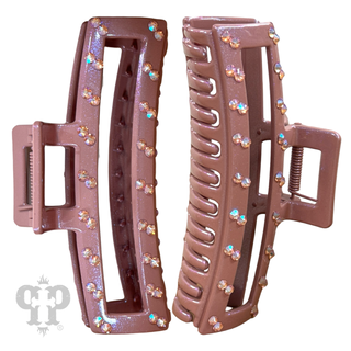 Rhinestone hair claw with hand-set crystals from Swarovski®