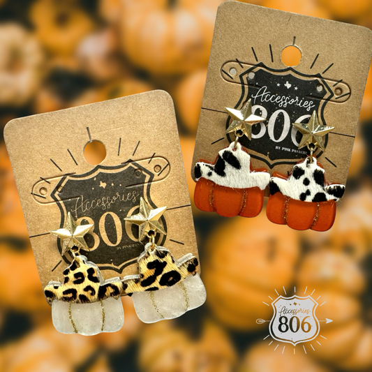 Western pumpkin earring