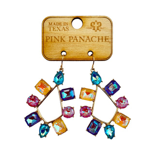 Rhinestone chandelier teardrop earring