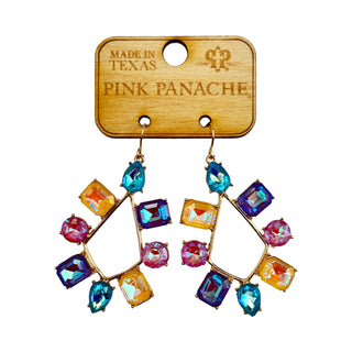 Rhinestone chandelier teardrop earring