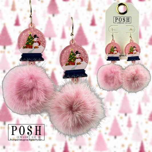 Snowglobe earring