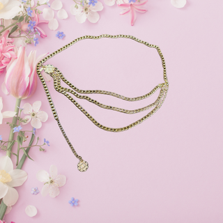 Three layer chain belt