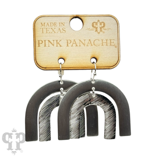 Metallic arch earring, last call