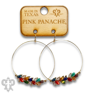 Bottle bead circle earring, last call
