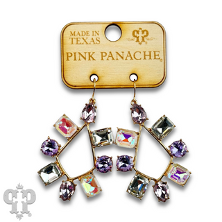 Rhinestone chandelier teardrop earring