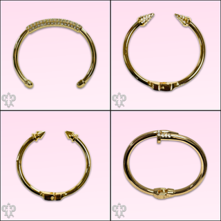 Pave rhinestone cuff bracelet