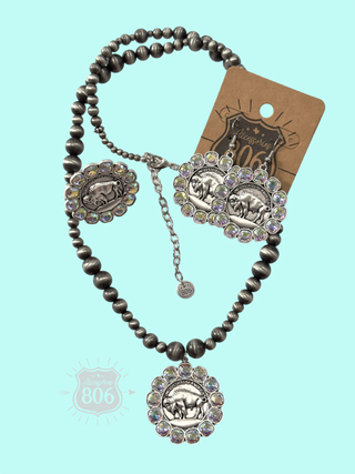 Buffalo nickel earring