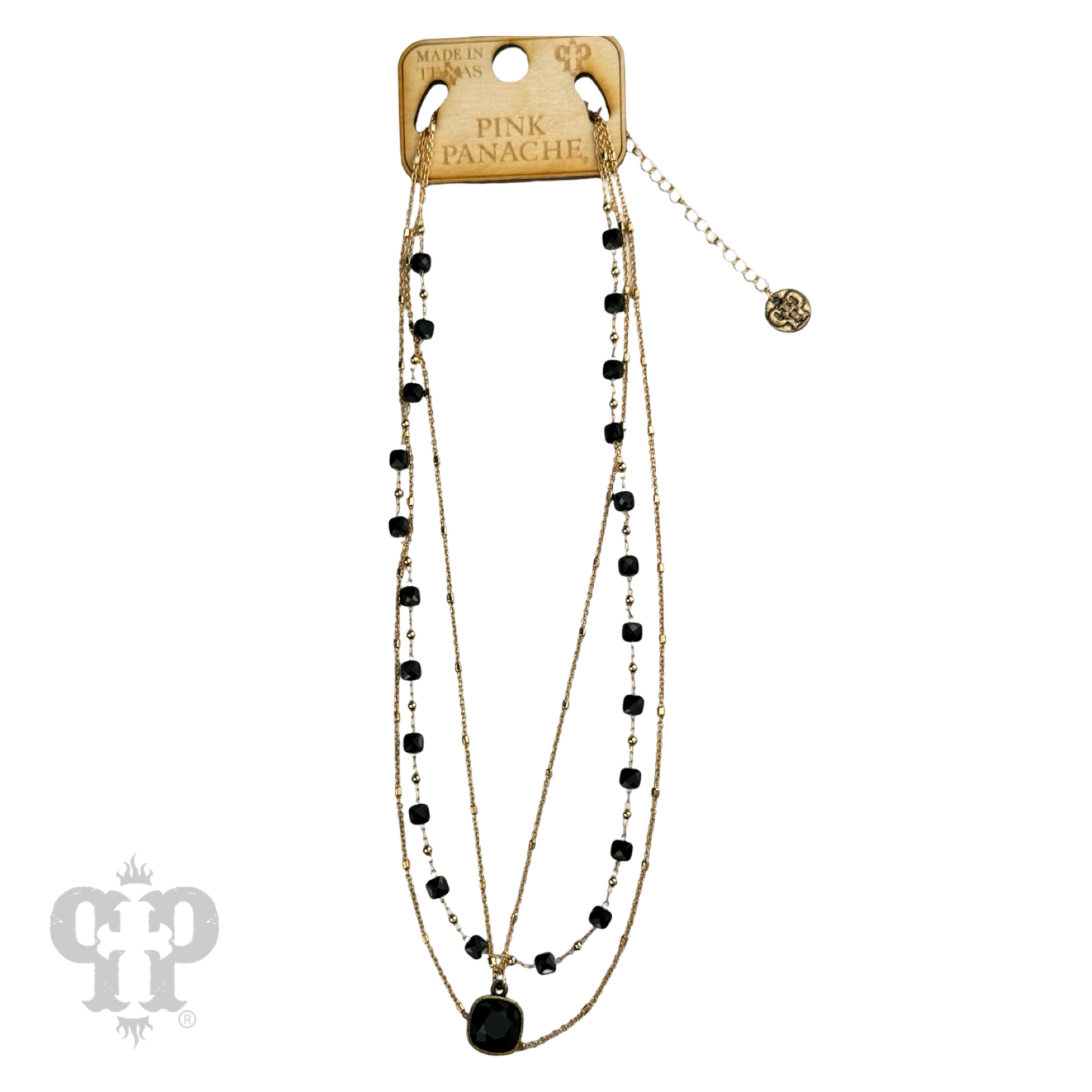 Delicate gold chain and faceted bead Austrian crystal drop necklace