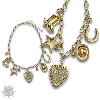 Western charm necklace
