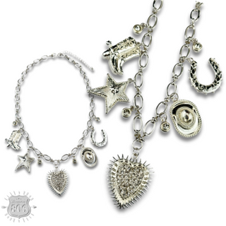 Western charm necklace