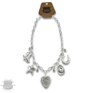 Western charm necklace