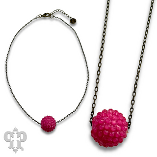 Crystal ball necklace