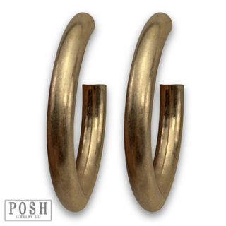 Diamond shape hoop earring, last call