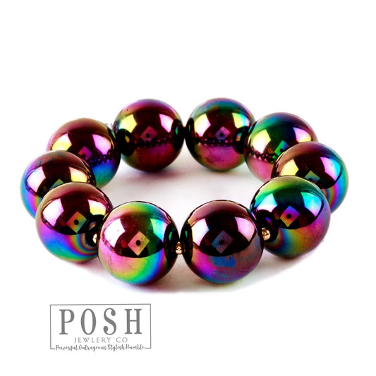 Large acrylic bead bracelet