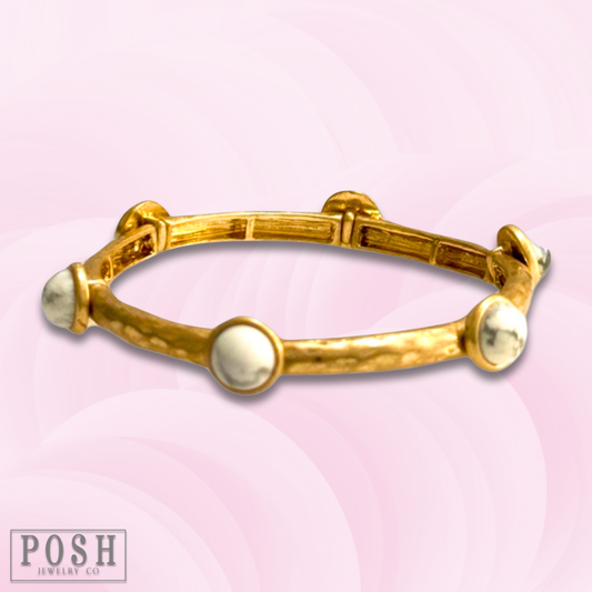 Gold stretch bracelet