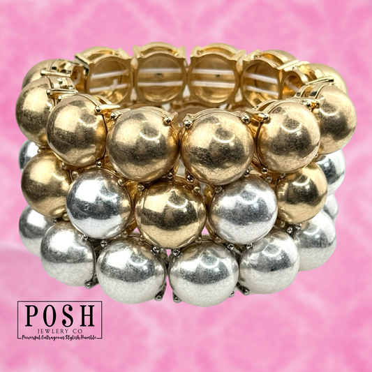 Matte bead bracelet