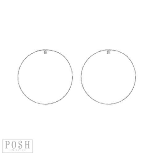 Front facing Cubic Zirconia earring, last call