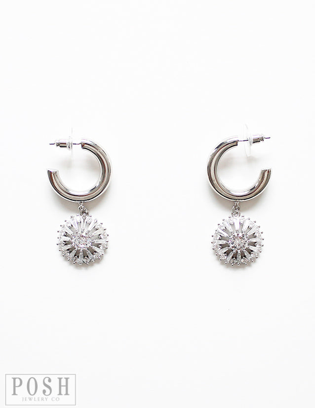 Hoop with starburst earring, last call