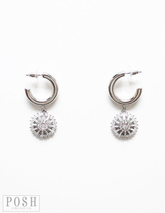 Hoop with starburst earring, last call