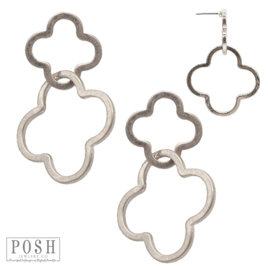 Double clover earring, last call