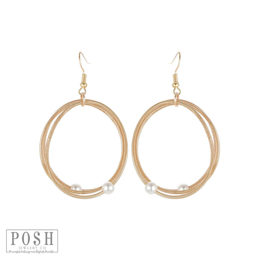 Guitar string circle earring, last call