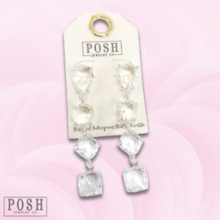 Variety shape rhinestone earring, last call