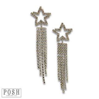 Rhinestone star post earring