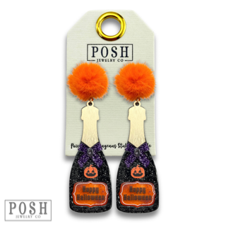 Happy Halloween bottle earring - LC