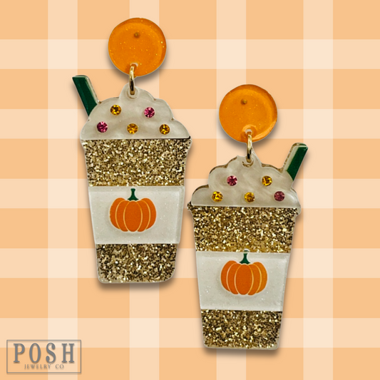 Pumpkin spice earring