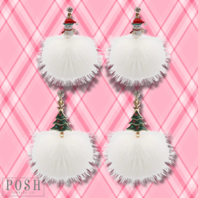 Christmas theme earring
