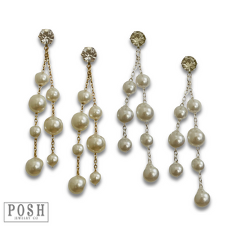 Pearl chandelier earring