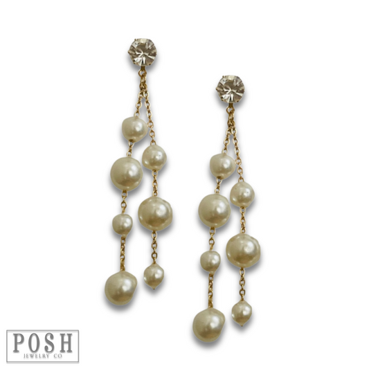 Pearl chandelier earring