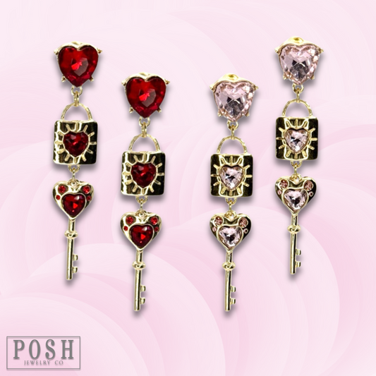 Key to my heart earring