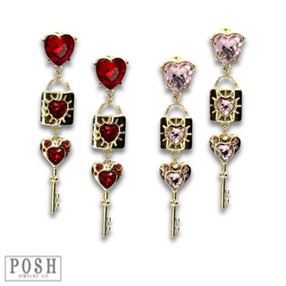 Key to my heart earring