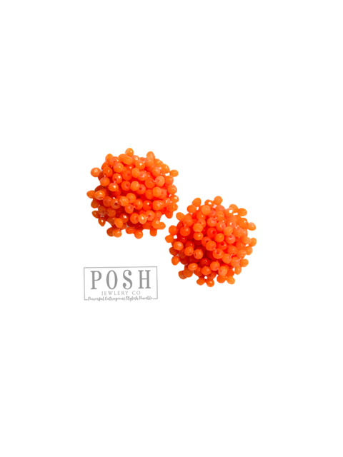 Neon cluster earring